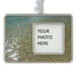 Water on the Beach I Abstract Nature Photography Ornament