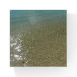 Water on the Beach I Abstract Nature Photography Paperweight