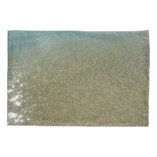 Water on the Beach I Abstract Nature Photography Pillow Case