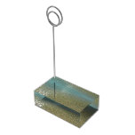 Water on the Beach I Abstract Nature Photography Place Card Holder
