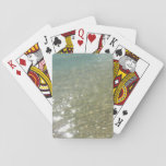 Water on the Beach I Abstract Nature Photography Playing Cards