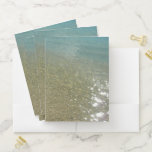 Water on the Beach I Abstract Nature Photography Pocket Folder