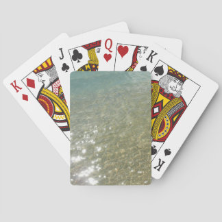 Water on the Beach I Abstract Nature Photography Poker Cards