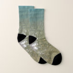 Water on the Beach I Abstract Nature Photography Socks