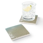 Water on the Beach I Abstract Nature Photography Stone Coaster