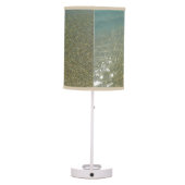 Water on the Beach I Abstract Nature Photography Table Lamp (Back)