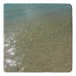 Water on the Beach I Abstract Nature Photography Trivet