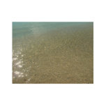 Water on the Beach I Abstract Nature Photography Wood Poster