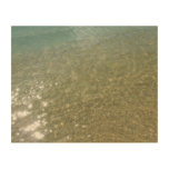 Water on the Beach I Abstract Nature Photography Wood Print