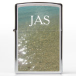 Water on the Beach I Abstract Nature Photography Zippo Lighter