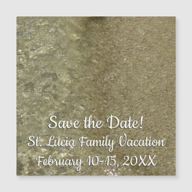 Water on the Beach II Abstract Nature Photography (Front)