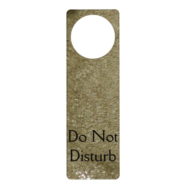 Water on the Beach II Abstract Nature Photography Door Hanger (Front)