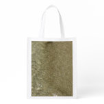 Water on the Beach II Abstract Nature Photography Grocery Bag