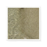 Water on the Beach II Abstract Nature Photography Napkins