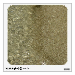 Water on the Beach II Abstract Nature Photography Wall Decal