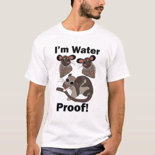 Water Opossum I'm Water Proof Funny  T-Shirt