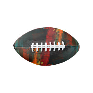Water Orange Red Blue Modern Abstract Art Pattern Football