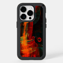 Water Orange Red Blue Modern Abstract Art Pattern Speck iPhone 14 Pro Case