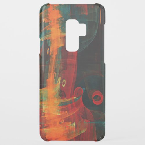 Water Orange Red Blue Modern Abstract Art Pattern Uncommon Samsung Galaxy S9 Plus Case