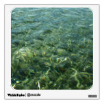 Water over Sea Grass I Blue and Green Nature Photo Wall Decal