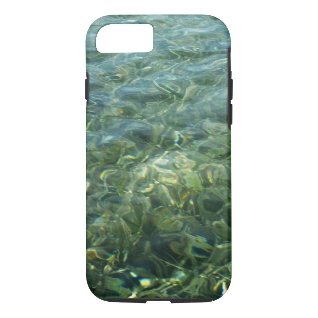 Water over Sea Grass I Caribbean Nature Case-Mate iPhone Case (Back)