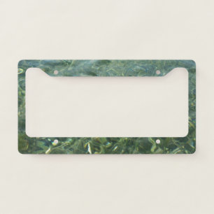 Water over Sea Grass I Caribbean Nature License Plate Frame