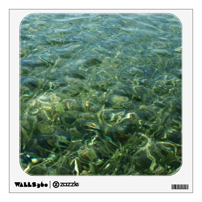 Water over Sea Grass I Caribbean Nature Wall Decal (Front)