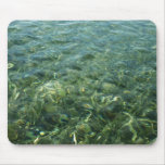 Water over Sea Grass I Caribbean Photography Mouse Pad