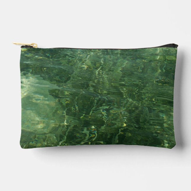 Water over Sea Grass II (Blue and Green) Photo Accessory Pouch (Front)