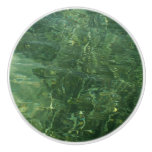 Water over Sea Grass II (Blue and Green) Photo Ceramic Knob