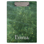 Water over Sea Grass II (Blue and Green) Photo Clipboard