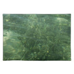 Water over Sea Grass II (Blue and Green) Photo Cloth Placemat