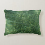 Water over Sea Grass II (Blue and Green) Photo Decorative Pillow