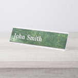 Water over Sea Grass II (Blue and Green) Photo Desk Name Plate