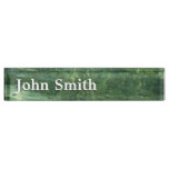 Water over Sea Grass II (Blue and Green) Photo Desk Name Plate