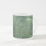 Water over Sea Grass II (Blue and Green) Photo Frosted Glass Coffee Mug