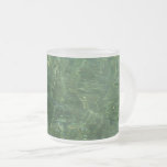 Water over Sea Grass II (Blue and Green) Photo Frosted Glass Coffee Mug