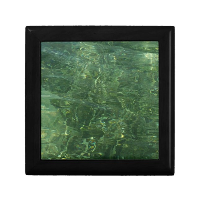 Water over Sea Grass II (Blue and Green) Photo Gift Box (Front)