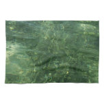 Water over Sea Grass II (Blue and Green) Photo Kitchen Towel