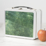 Water over Sea Grass II (Blue and Green) Photo Metal Lunch Box