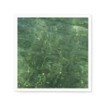 Water over Sea Grass II (Blue and Green) Photo Paper Napkins