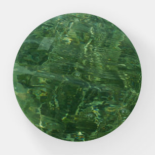 Water over Sea Grass II (Blue and Green) Photo Paperweight