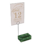 Water over Sea Grass II (Blue and Green) Photo Place Card Holder