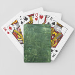 Water over Sea Grass II (Blue and Green) Photo Playing Cards