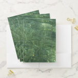 Water over Sea Grass II (Blue and Green) Photo Pocket Folder