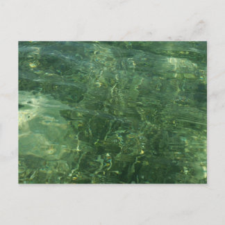 Water over Sea Grass II (Blue and Green) Photo Postcard
