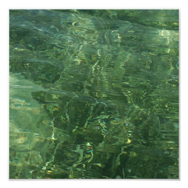 Water over Sea Grass II (Blue and Green) Photo Print (Front)