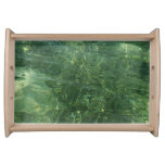 Water over Sea Grass II (Blue and Green) Photo Serving Tray