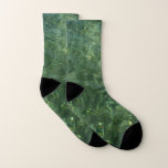 Water over Sea Grass II (Blue and Green) Photo Socks