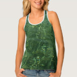 Water over Sea Grass II (Blue and Green) Photo Tank Top